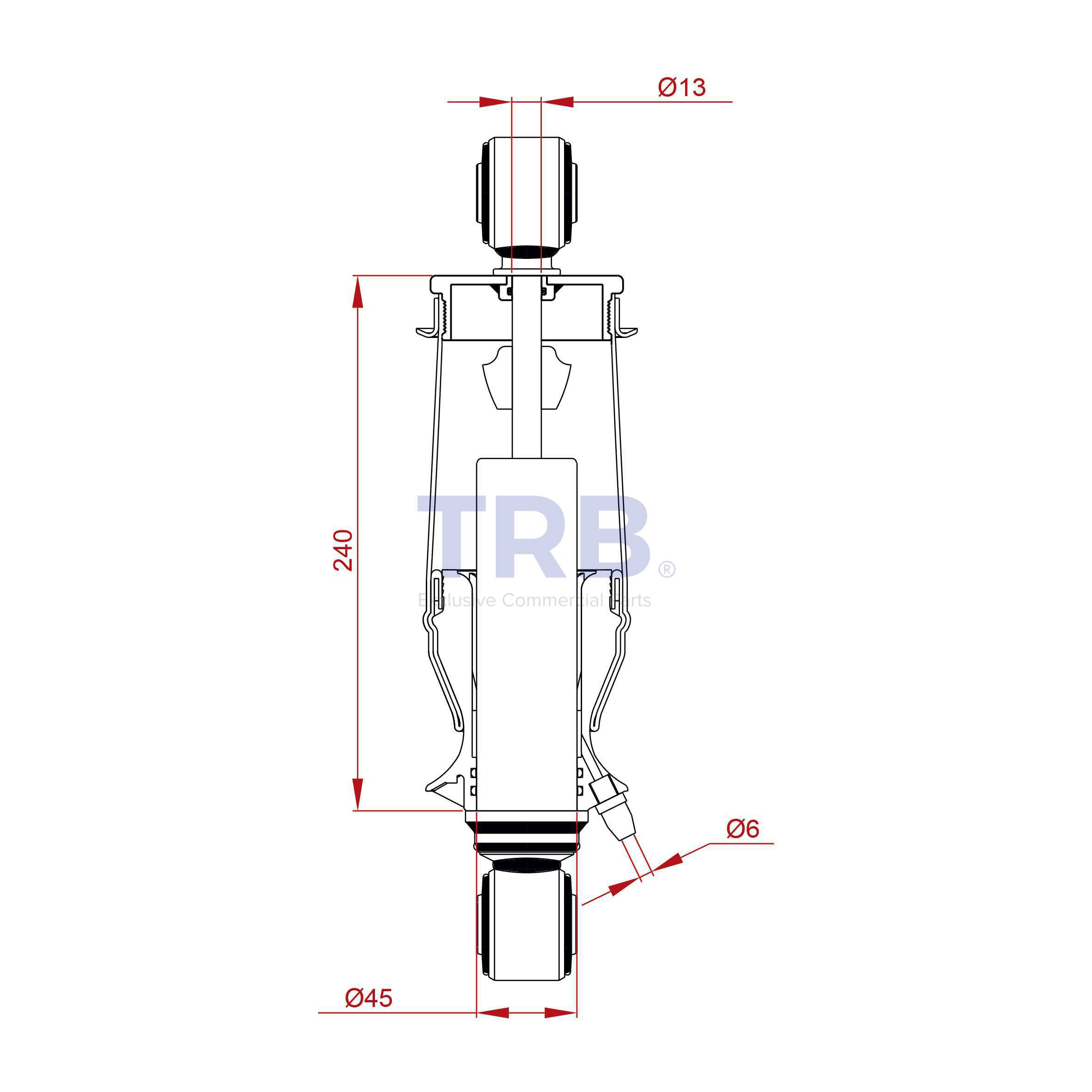 500357352 KABİN KÖRÜĞÜ AMORTİSÖRLÜ IVECO (ARKA)